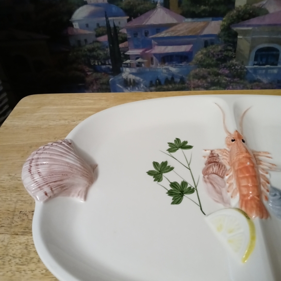 Rare Lord&Taylor Platter Oval Japanese Vintage Seafood Serving Porcelain Platter - Picture 8 of 16